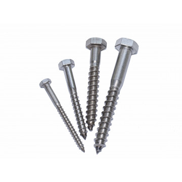 Шуруп для дерева с шестигранной головкой | Сталь | DIN 571
