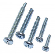 Саморез с полукруглой головой (со сверлом по металлу) | Сталь | DIN 7504N