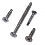 Саморез с потайной головкой (со сверлом) | Нерж. сталь (А2 / А4) | DIN 7504P