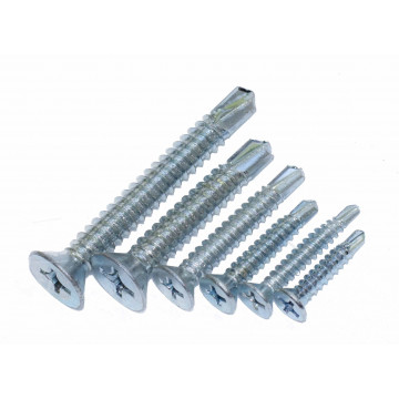 Саморез с потайной головкой (со сверлом по металлу) | Сталь | DIN 7504P