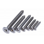 Саморез с потайной головкой (по металлу, острый) | Сталь | DIN 7982