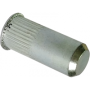 Клепальная гайка рифленная с потайной головкой, закрытая