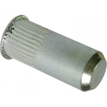 Клепальная гайка рифленная с потайной головкой, закрытая