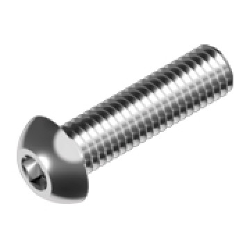 Винт с полукруглой головкой с прессшайбой и внутренним шестигранником | Сталь | ISO 7380-2