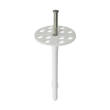 Дюбель ДФ-1 для крепления теплоизоляции (с металлическим стержнем) | Серый | Полипропилен